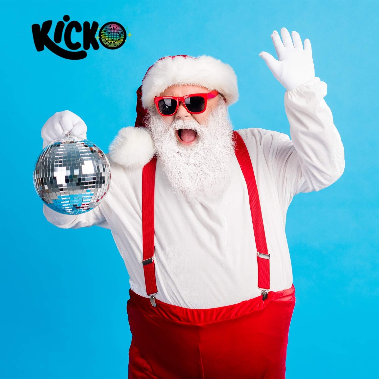 Kicko Mirror Disco Ball - Cool and Fun Silver Hanging Party Disco Ball – 8 Inch Party Decorations, Party Design, Dance and Music Festivals