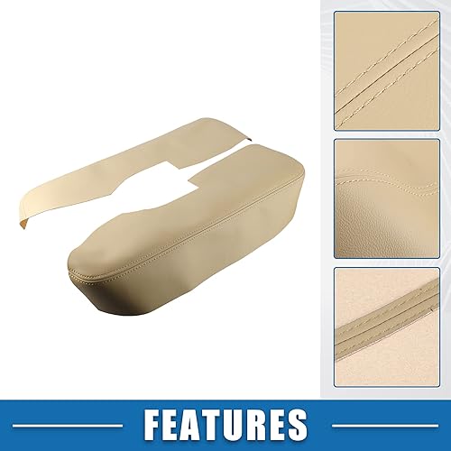 Miniatura 4 de A ABSOPRO Cubierta del reposabrazos del panel de la puerta delantera del automóvil para Acura TL 2009-2014, beige, 1 par