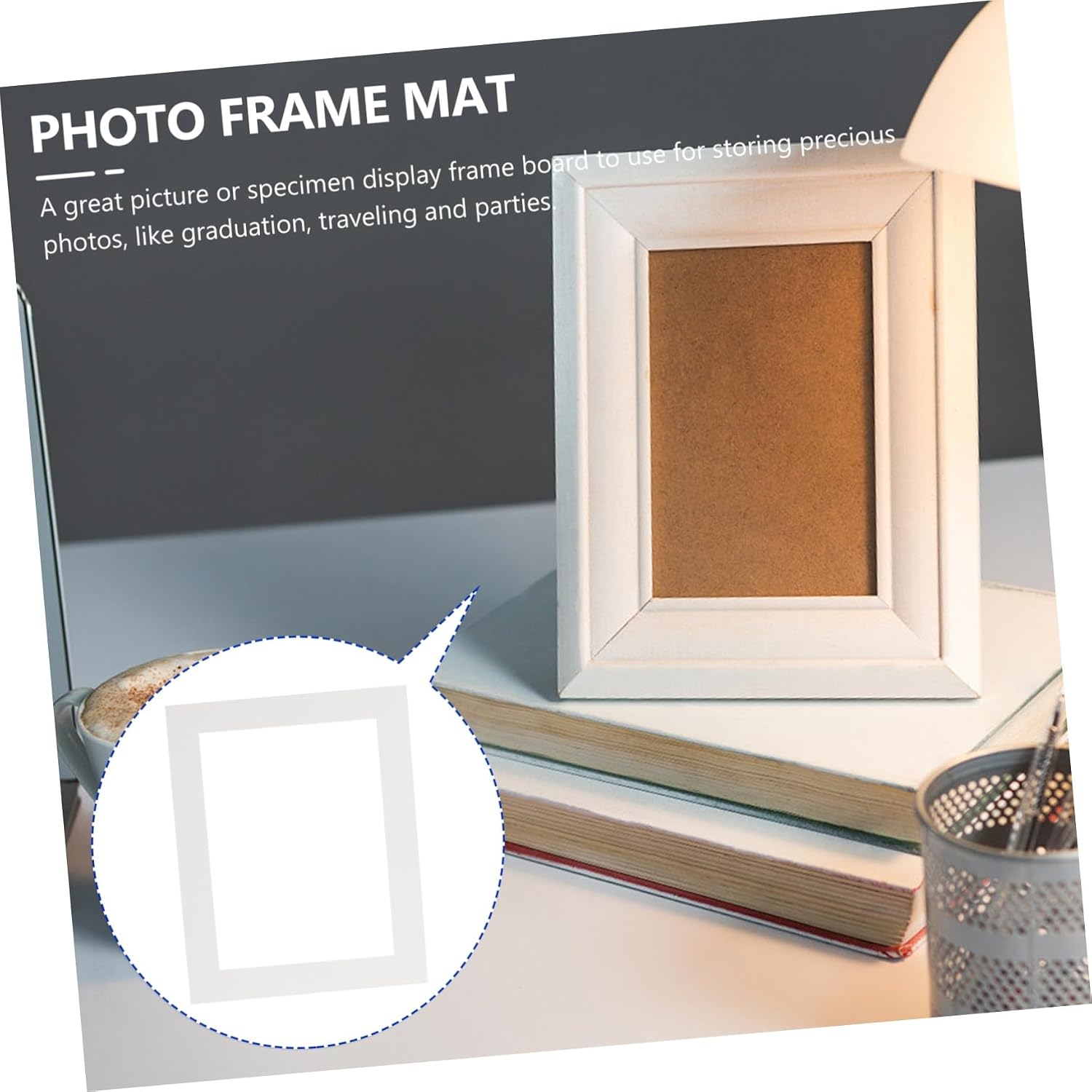 30pcs Pre-cut Mat Board Show Kit for Photo Frame Artwork Cardboard Mats Opening for Family Photos Prints and Art Display