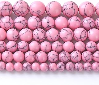 Lote de 32 separadores para hacer joyas, pulseras y collares, 12 mm, color rosa y turquesa