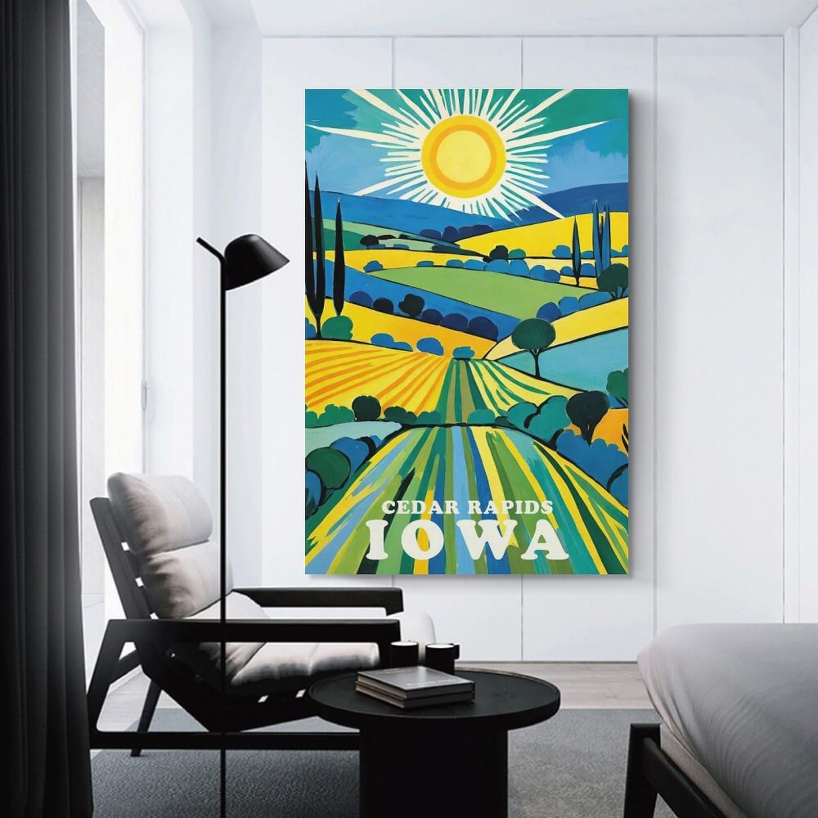 Junmoney Unframe-Style-12 Wall Picture Print Pure Iowa Sunshine, 20X30inch(50X75cm), For Contemporary Homes, Apartments Or Offices, Decorative Canvas Decor For Home Updates