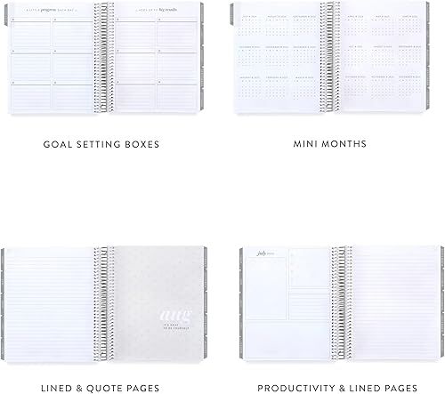 Miniatura 7 de Erin Condren Planificador de vida en espiral de 7 x 9 (julio de 2024 a diciembre de 2025)  Bold Blooms cubierta clásica, diseño horizontal, tema de