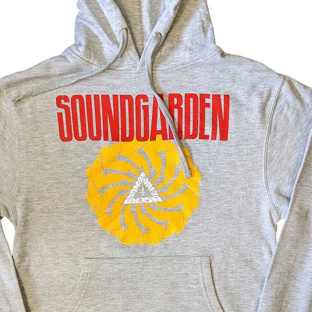 Rock Off officially licensed products Soundgarden Kapuzenpullover Badmotorfinger Band Logo Nue offiziell Unisex Grau XL