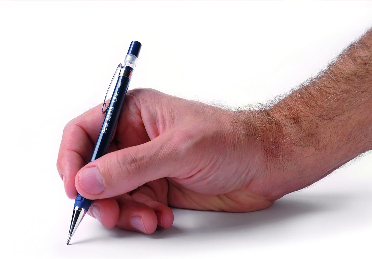 Pentel Sharp HD Heavy Duty Mechanical Pencil, (1.3mm) Extra-thick line, Dark Blue Barrel, Pack of 12 (AM13C)