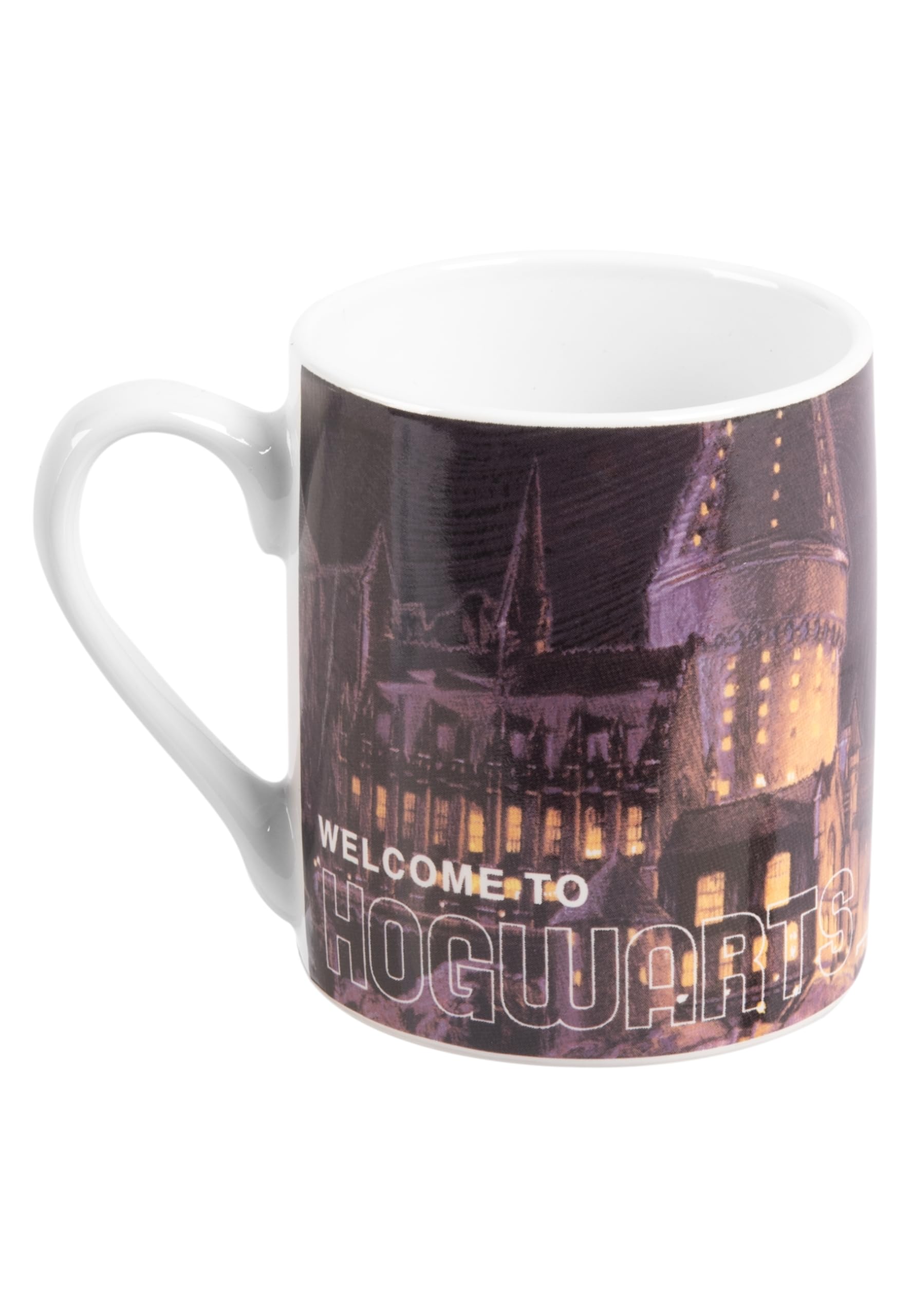 United Labels Harry Potter zestaw śniadaniowy dla dzieci, z motywem Hogwartu, 3-częściowy zestaw naczyń porcelanowych, z talerzami, miską i filiżanką, nadaje się do mycia w zmywarce i używania w