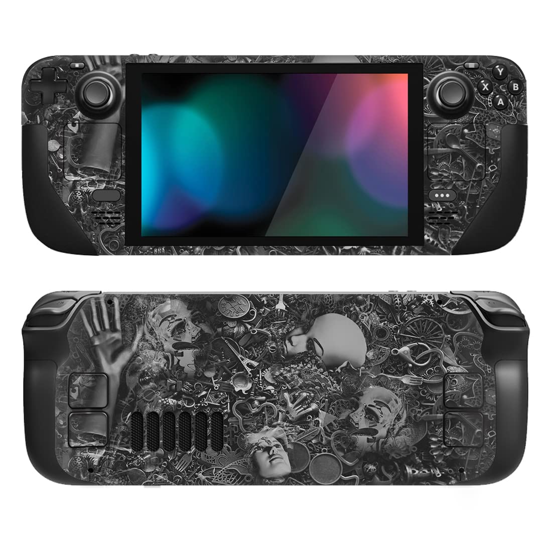 playvital Full Set Protective Skin Decal for Steam Deck LCD, Custom Stickers Vinyl Cover for Steam Deck OLED - Messy Code — view 16
