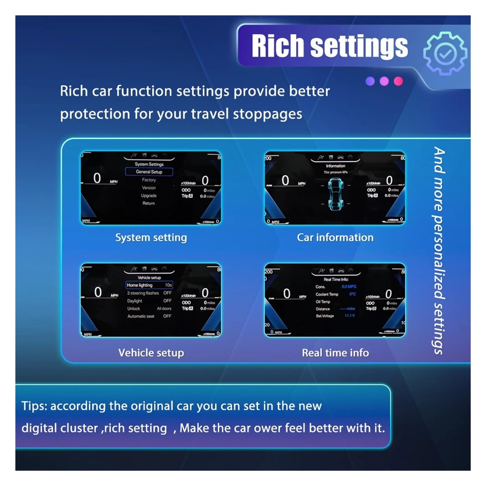 Cruscotto LCD automatico 1920 * 720 compatibile con BMW Serie 3 E90 E91 E92 2005 6 7 8 9 10 11 12 anni Pannello virtuale della cabina di pilotaggio Snelheidsmeter per