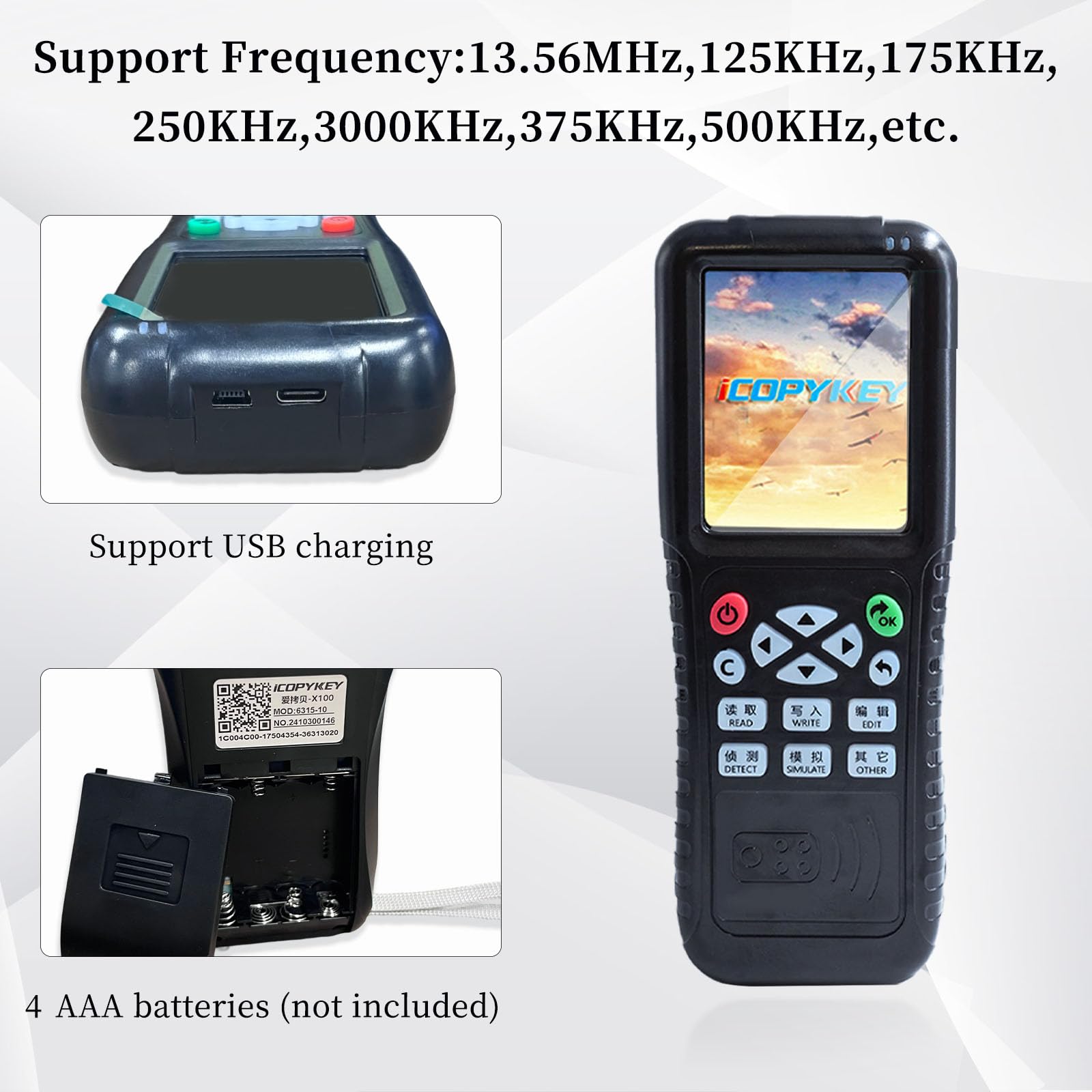 Amazon.com: Tqsbeyah RFID Reader Writer X100 RFID Copier for