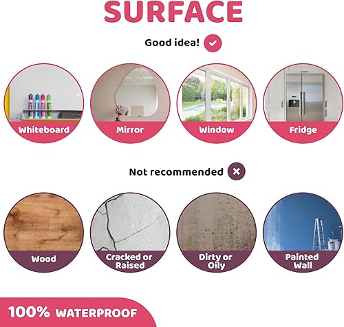 Miniatura 8 de Adhesivo estático de afirmación positiva  Espejo de ventana  Sin adhesivo  Reutilizable  Ideal para profesores, educadores, padres y niños, aumenta