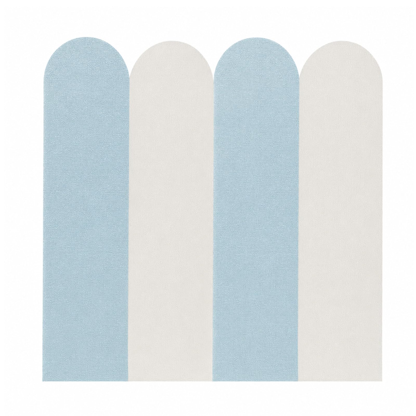 BREEZENEST 20 Pack Self Adhesive Arch Wall Stickers, Modern Minimalist Boho Wall Decals for Bedroom Living Room Nursery, Peel and Stick Vinyl Wall Decor for Smooth Walls Home Decoration (Light Blue)
