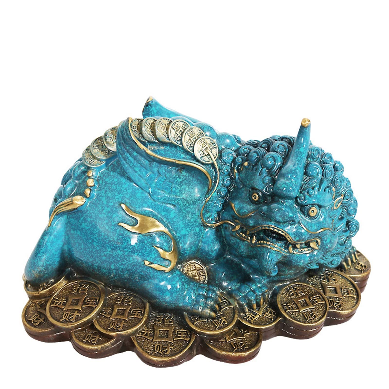 Dekoracje na biurko Czysta miedź przyciąga bogactwo odważne ozdoby Money Beast Office ozdoby Feng Shui dekoracje Akcesoria do biurka domowego(12 inch)