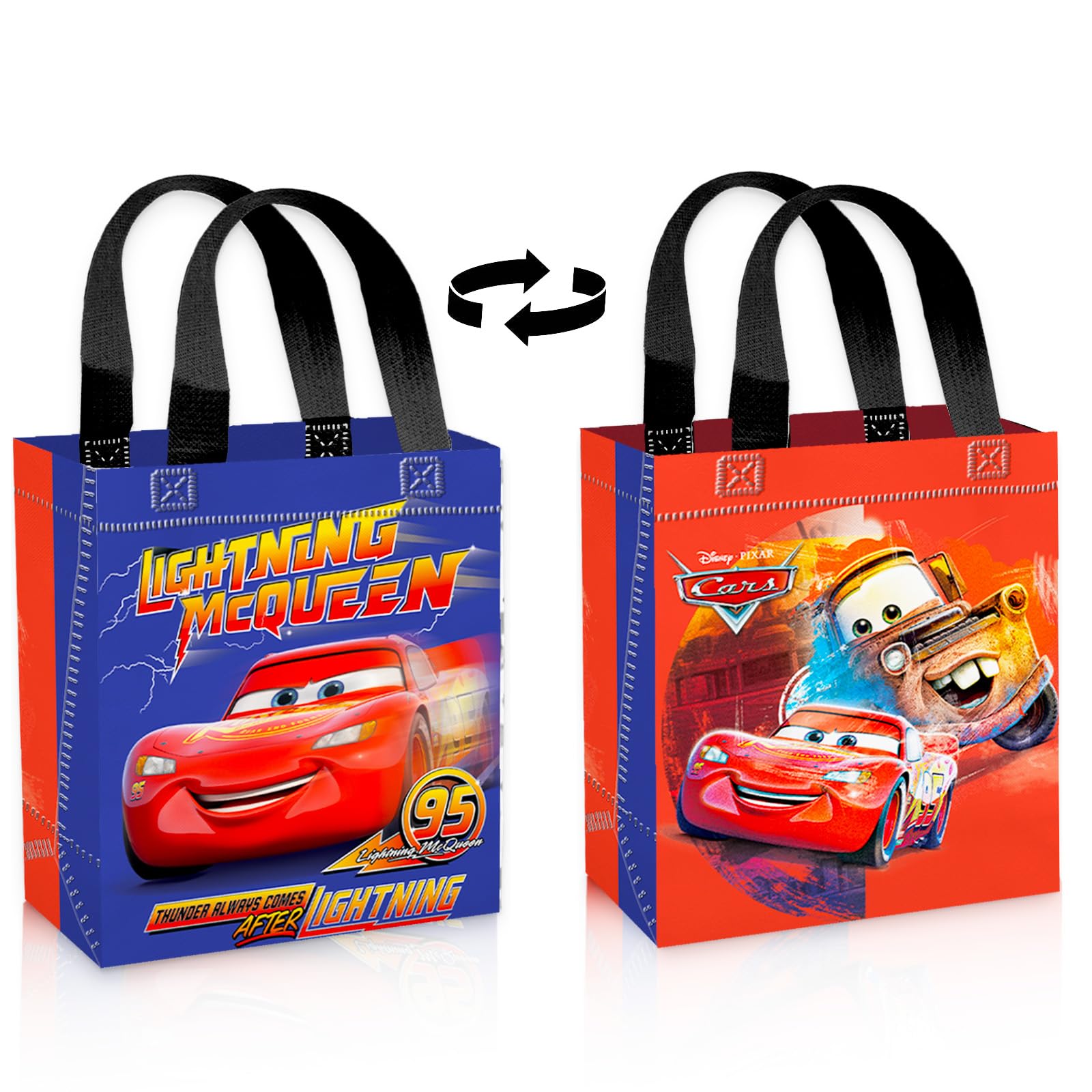 Disney Cars Party Favors Ultimate Set – 24 sacchetti per feste con mini libro di attività da colorare, adesivi, tatuaggi | Saetta McQueen Compleanno Forniture