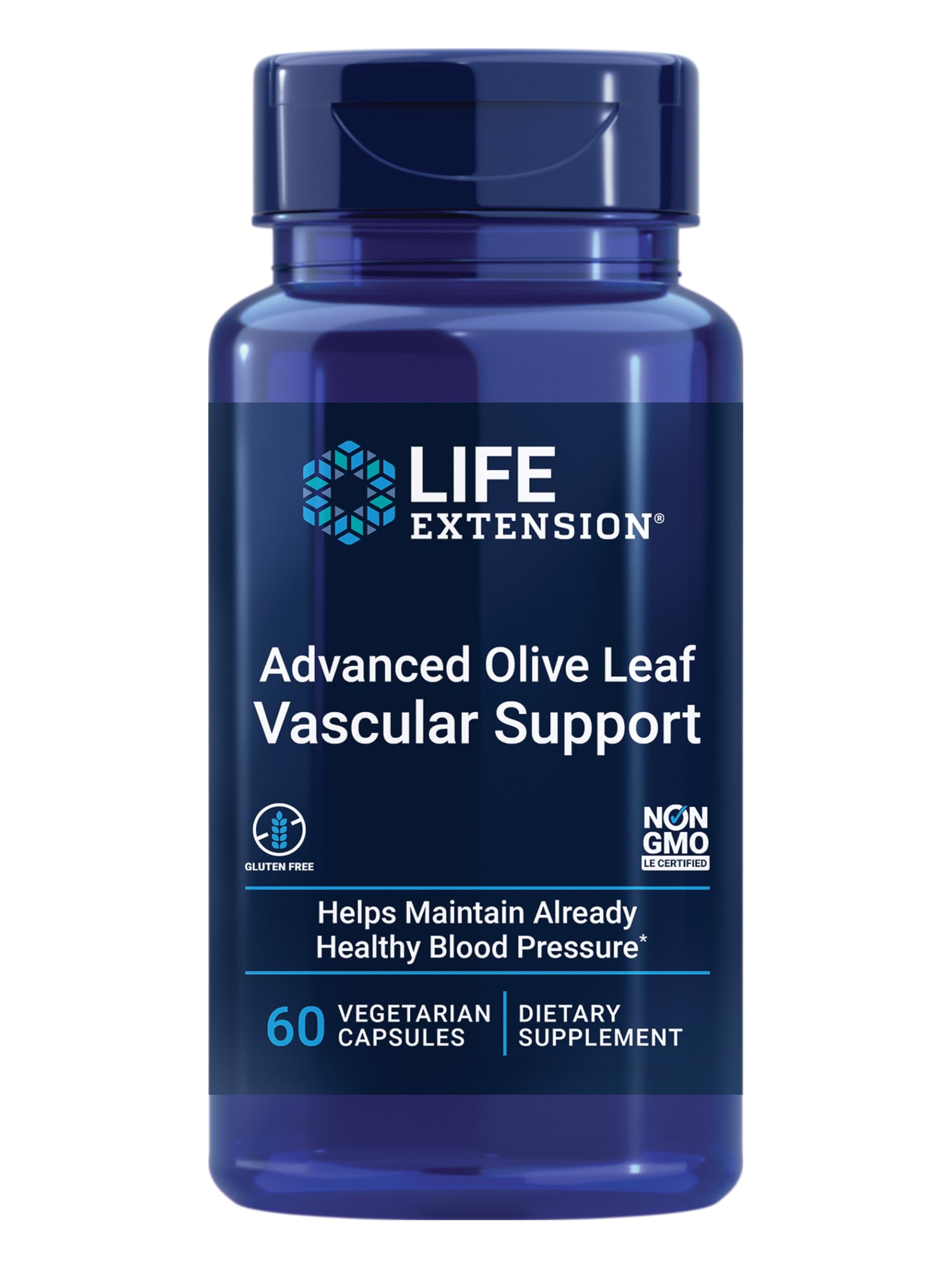 Life Extension Advanced Olive Leaf Vascular Support, 60 Capsules