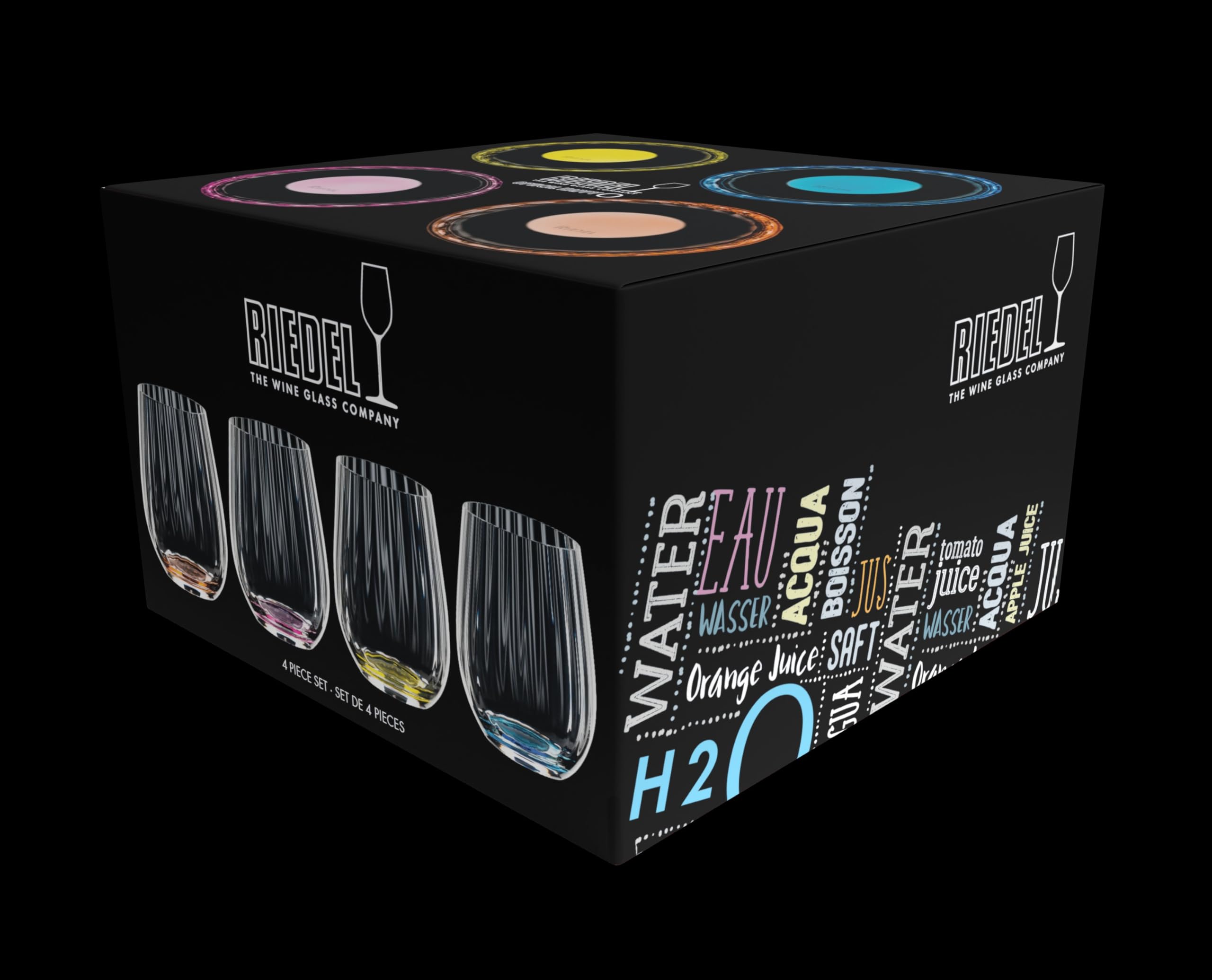 Riedel The O Wine Tumbler Optical Collection, 4 Stück