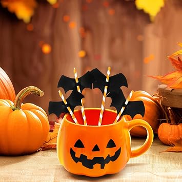 12 oz Halloween Pumpkin Mug Cute Orange Ceramic Mug with Smiling Pumpkin Face, Fun Coffee Cup for Fall Drinks, Halloween Decor, or Gifts for Adults and Kids