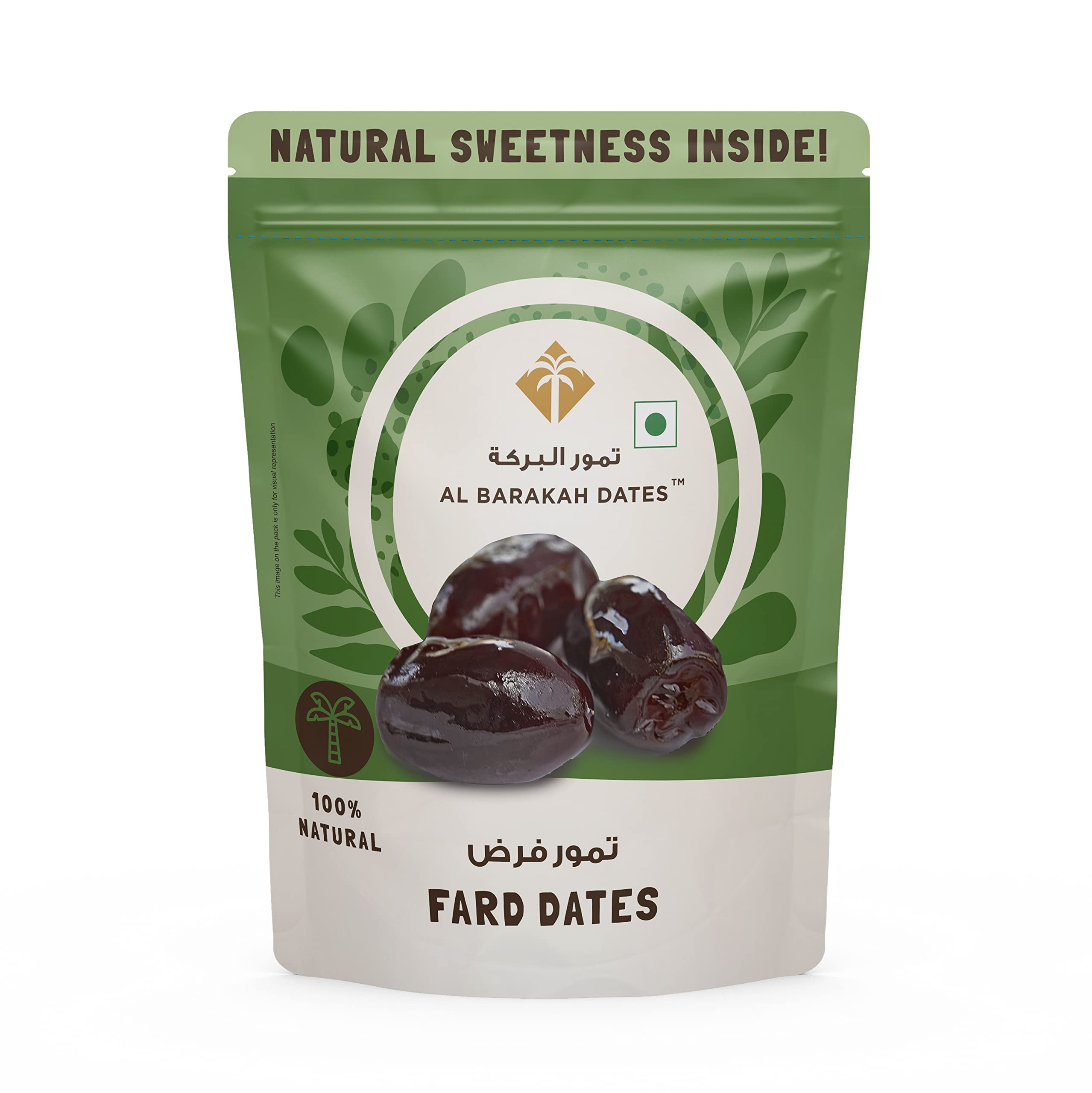 Al Barakah Dates Fard Dates|100% Natural, Vegan, Plant Based, Delicious And Nutritious Khajur Dryfruit|Healthy Snacks 400 Grams