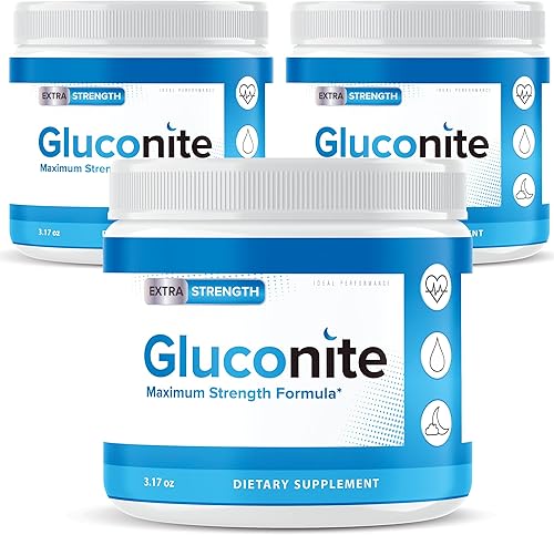 IDEAL PERFORMANCE Paquete de 3 Gluconite Polvo Advanced Extra Strength Formula Gluconate Mix Tea