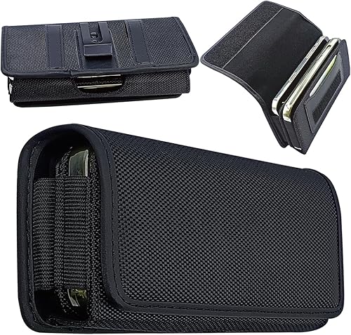 Funda de teléfono doble para dos teléfonos, soporte para dos teléfonos, una funda de doble capa con clip para cinturón para iPhone 16 15 14 Pro Max