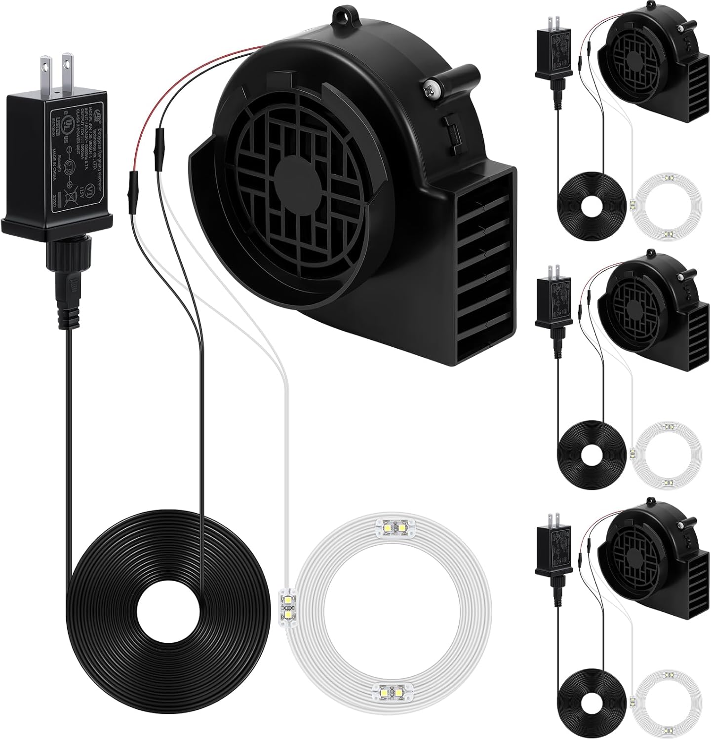 Umigy 4 Pack Blower Replacement for Inflatables, 12V 0.8A