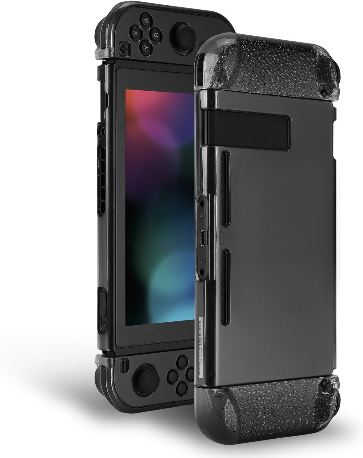 For Nintendo Switch Case, Mofive translucent Protective Case Cover with Separation and Anti Scratch Design for Nintendo Switch(Black)