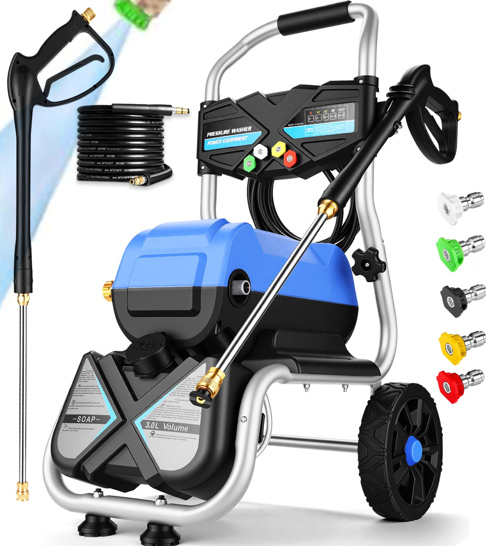 IvyBess 5000PSI Pressure Washer 1800W Electric Power Washer
