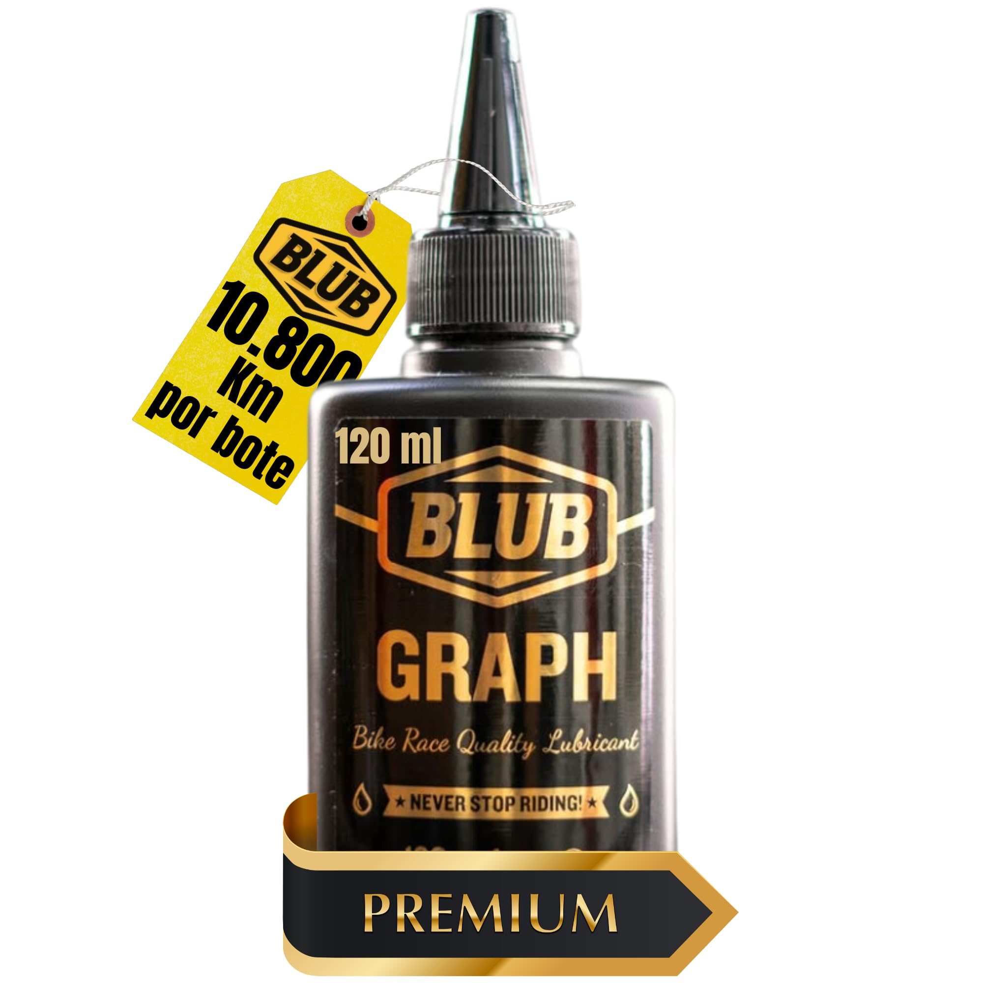 BLUB Ceramic Lube 120ml | Aceite Ceramico Cadena Bicicleta | Lubricante Bicicleta para Engrase Cadena Bicicleta | Bike Lube para MTB, BMX y Bici Carretera | Grasa Bici para Todas Condiciones, Verde — view 11