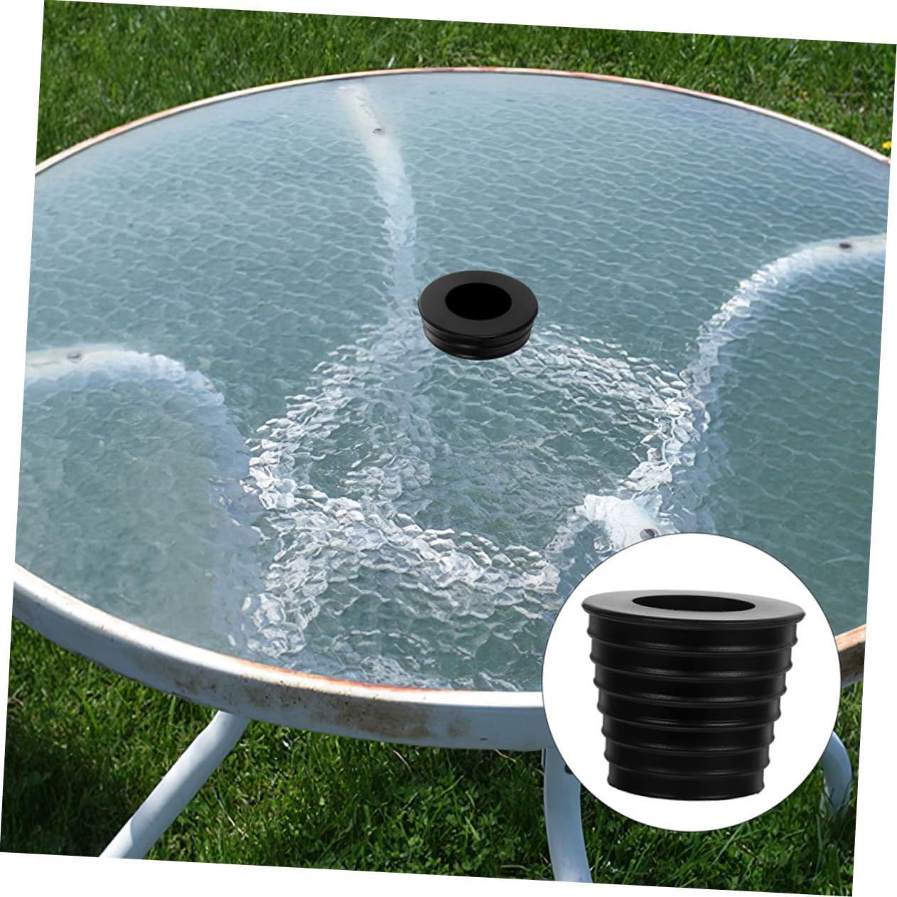 POPETPOP 10sets Parasol Accessories Patio Umbrella and Hole for Outdoor Tables and Material Reduces Friction and Prevents Damage