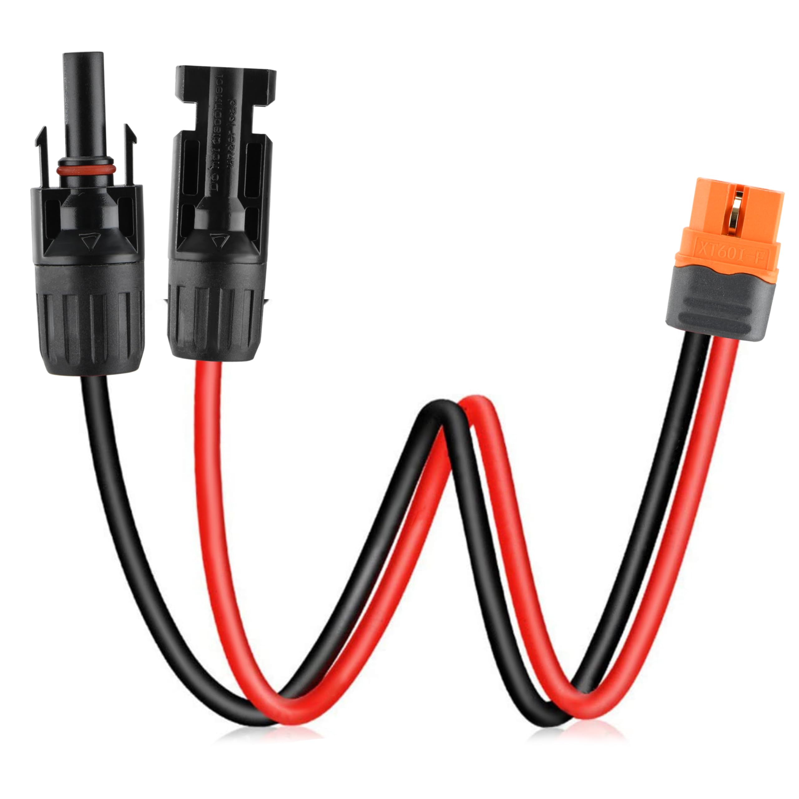 Solar Panel Connector to XT60 Adapter Cable 0.6m Solar Extension Cable for Portable Power Station & Solar Generator