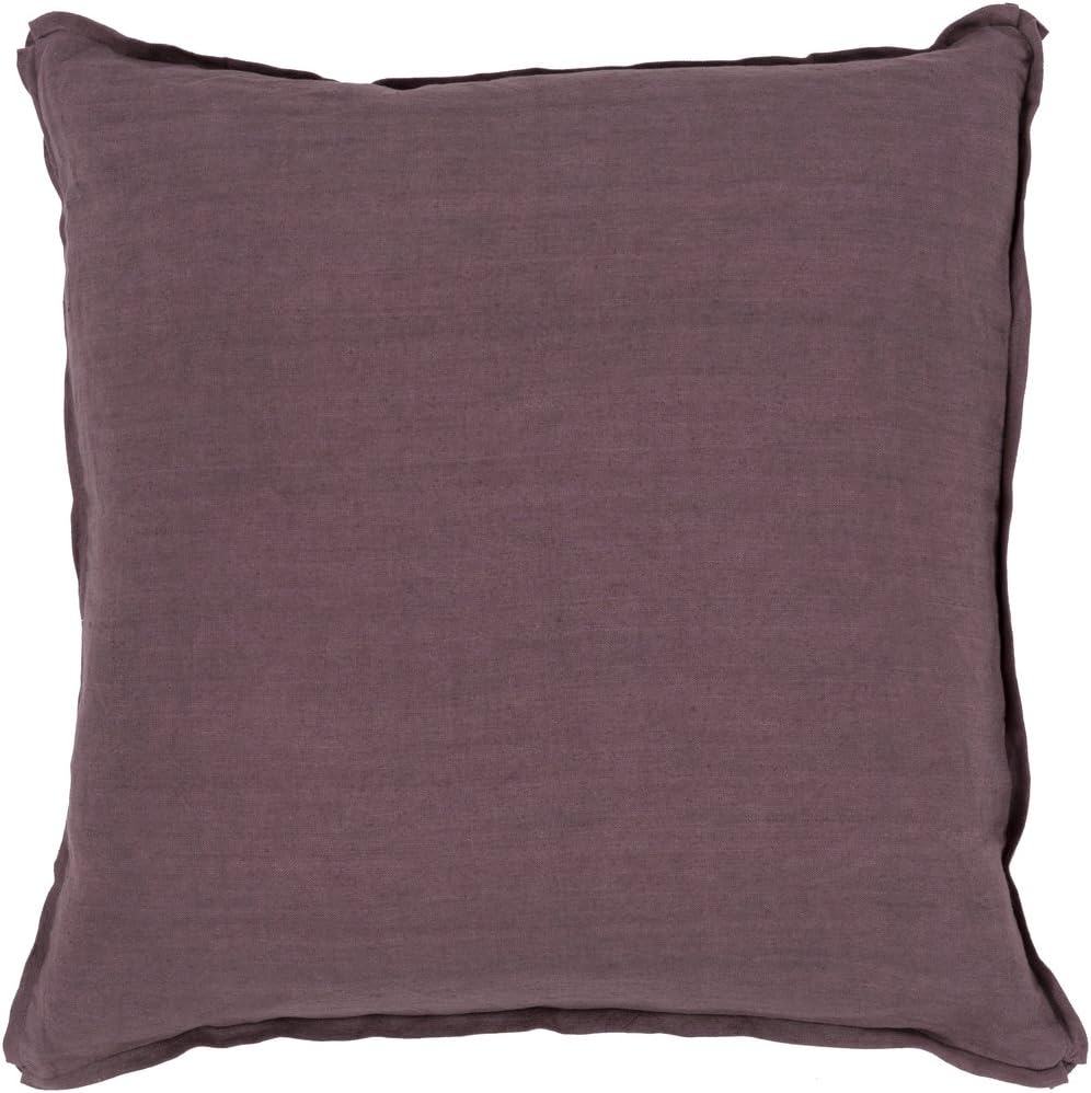 Square Linen Pillow 22" x 22" (Set of 2) Home & Kitchen
