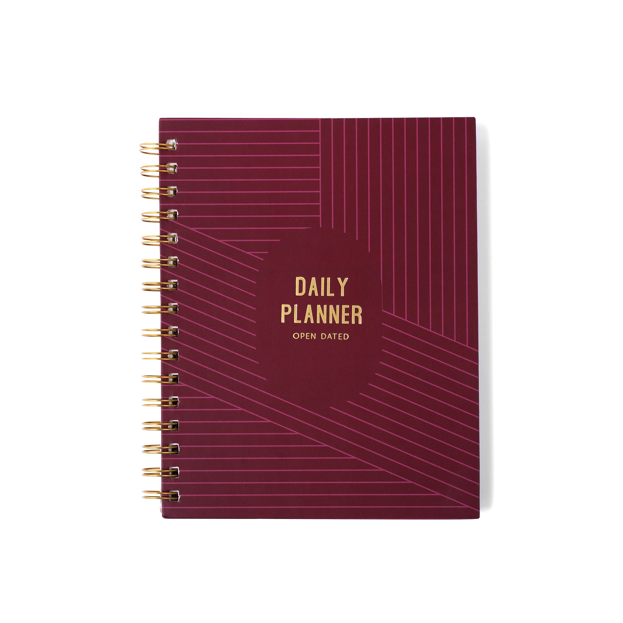 7mm Between the Lines Daily Planner (Burgundy boss), 150 pages, Wiro Hardbound, Schedule | Appointment | Journal | Notes | Menu of the day | Money & Exercise Tracker | Highlight of the day | 75 Days-image-29