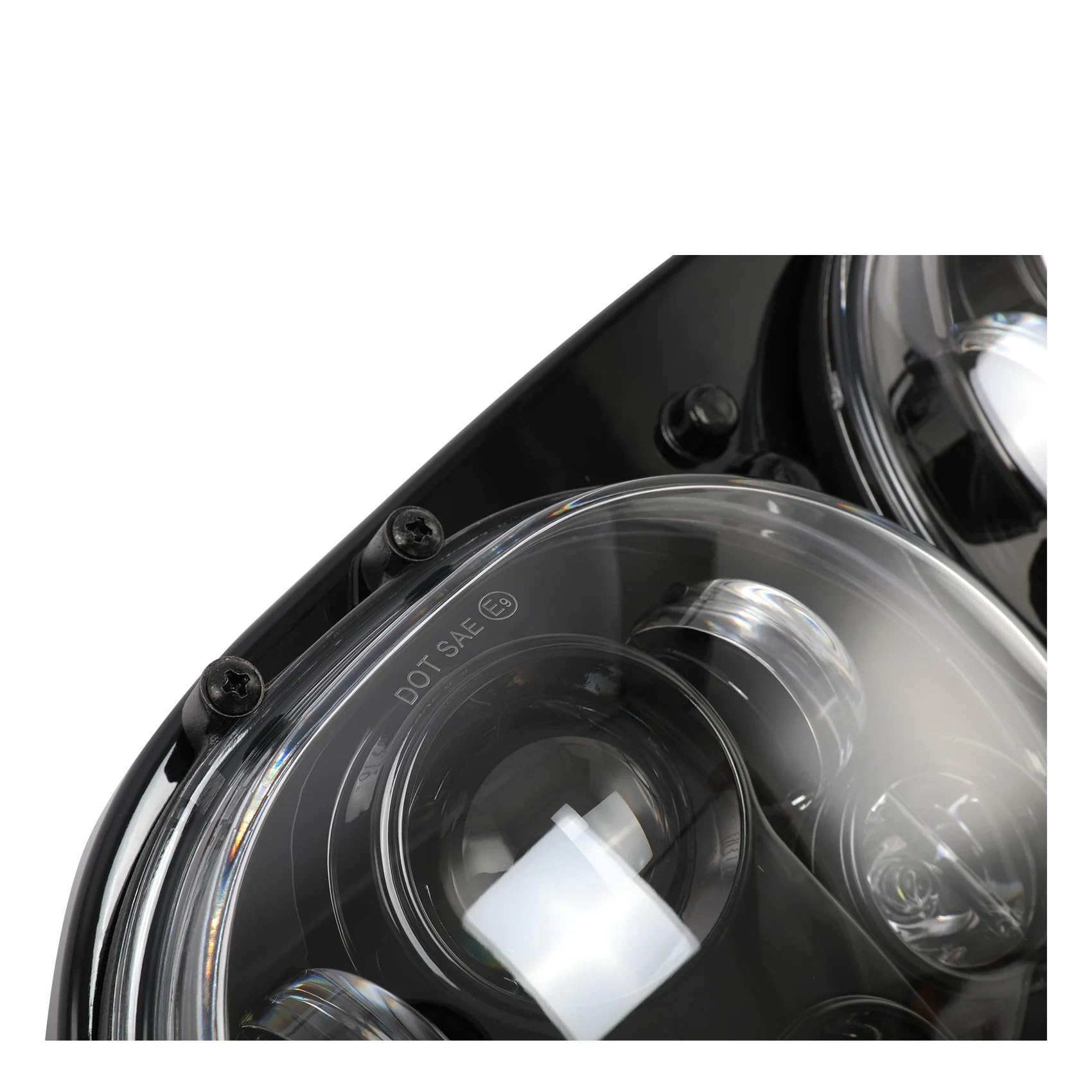 Faro Moto Lámpara de proyector faro LED doble 5,75 "para carretera, deslizamiento, motocicleta para FLTR 1998-2013 2012