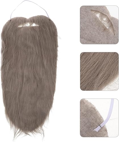 Miniatura 3 de jojofuny 3 piezas de accesorios para disfraz de barba, bigote, barba falsa, bigote, barba, disfraz de barba, disfraz de fiesta de barba, maquillaje