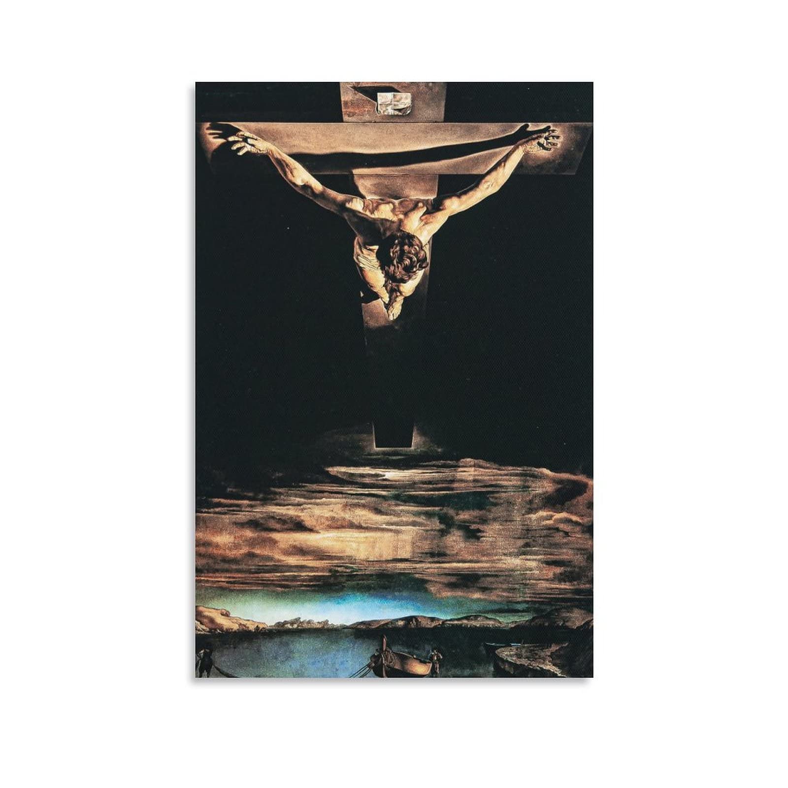 Christ Of The Cross Salvador Dali Surrealist Imagination Artwork Painting Print Poster Home Decor Wall Art Hanging Picture Print Decorative 12x18inch(30x45cm)