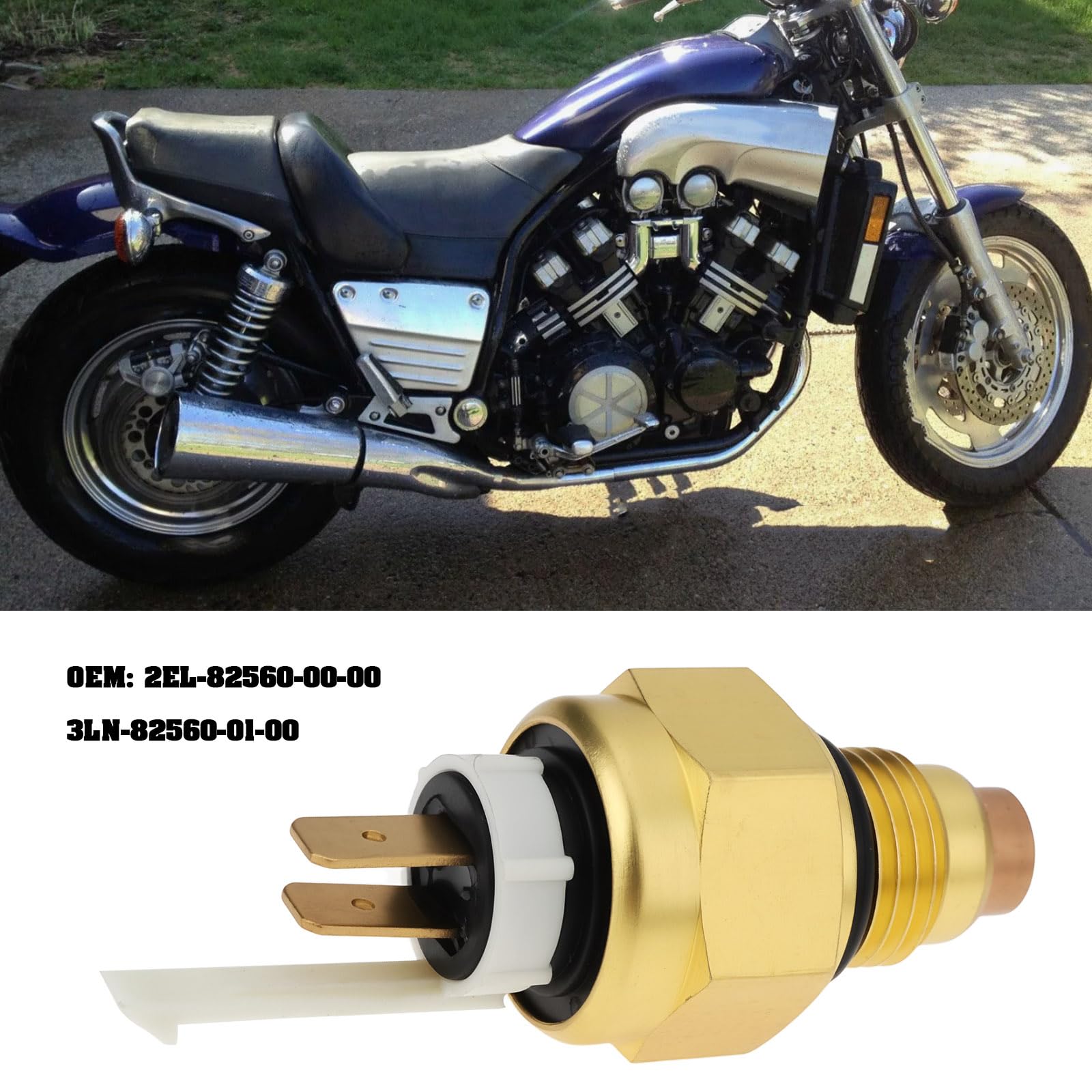 The Lord of the Tools 2-poliger Wassertemperatursensor M14 x 1,5 mm, 2EL-82560-00-00, kompatibel mit Yamaha V-Max 1200 1993-2007