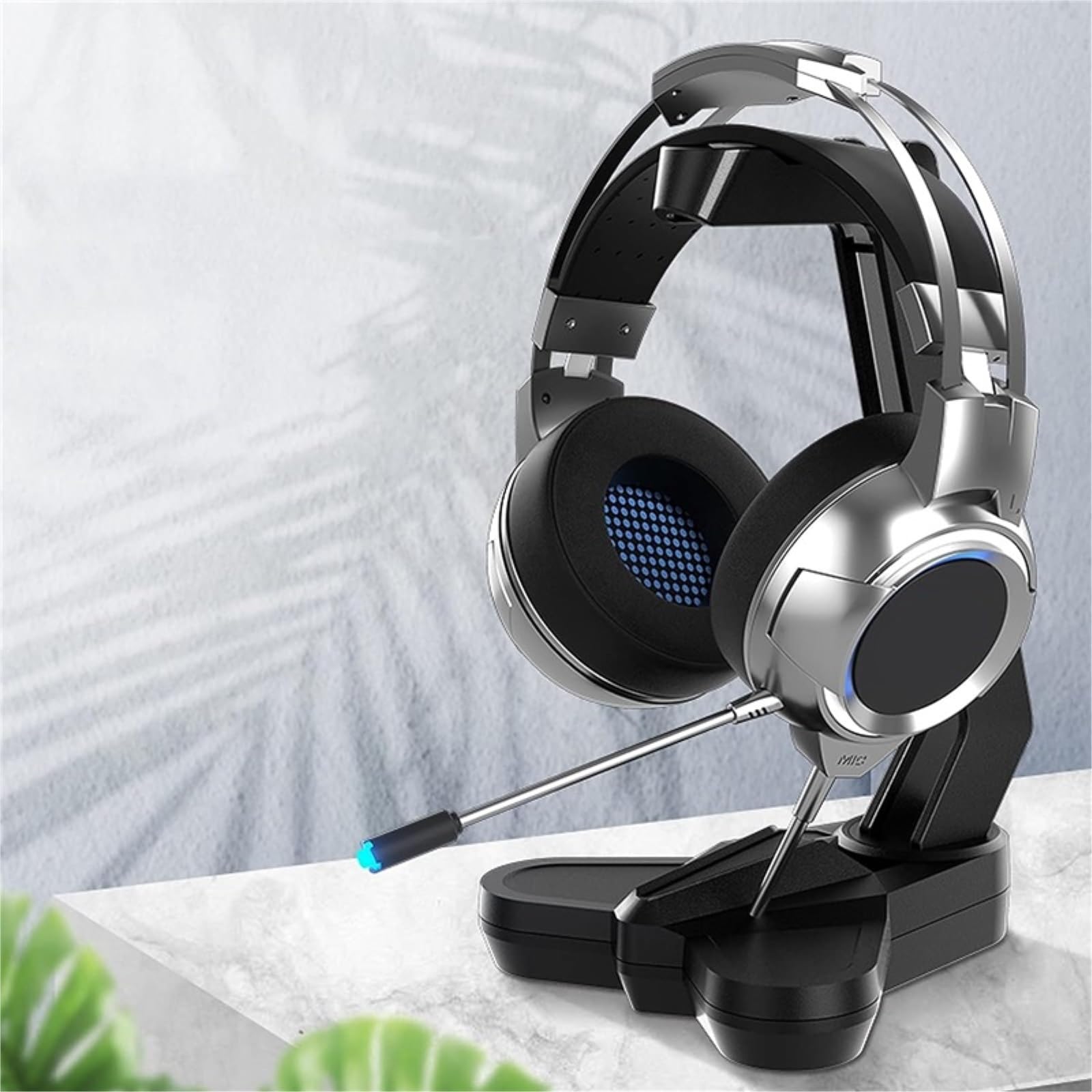 Support d'écouteur Support des Écouteurs Support De Casque Plateau De Gestion Support De Casque Gamer Organisateur De Bureau Support De Casque De Jeu PC Pieds pour Casque d'écoute