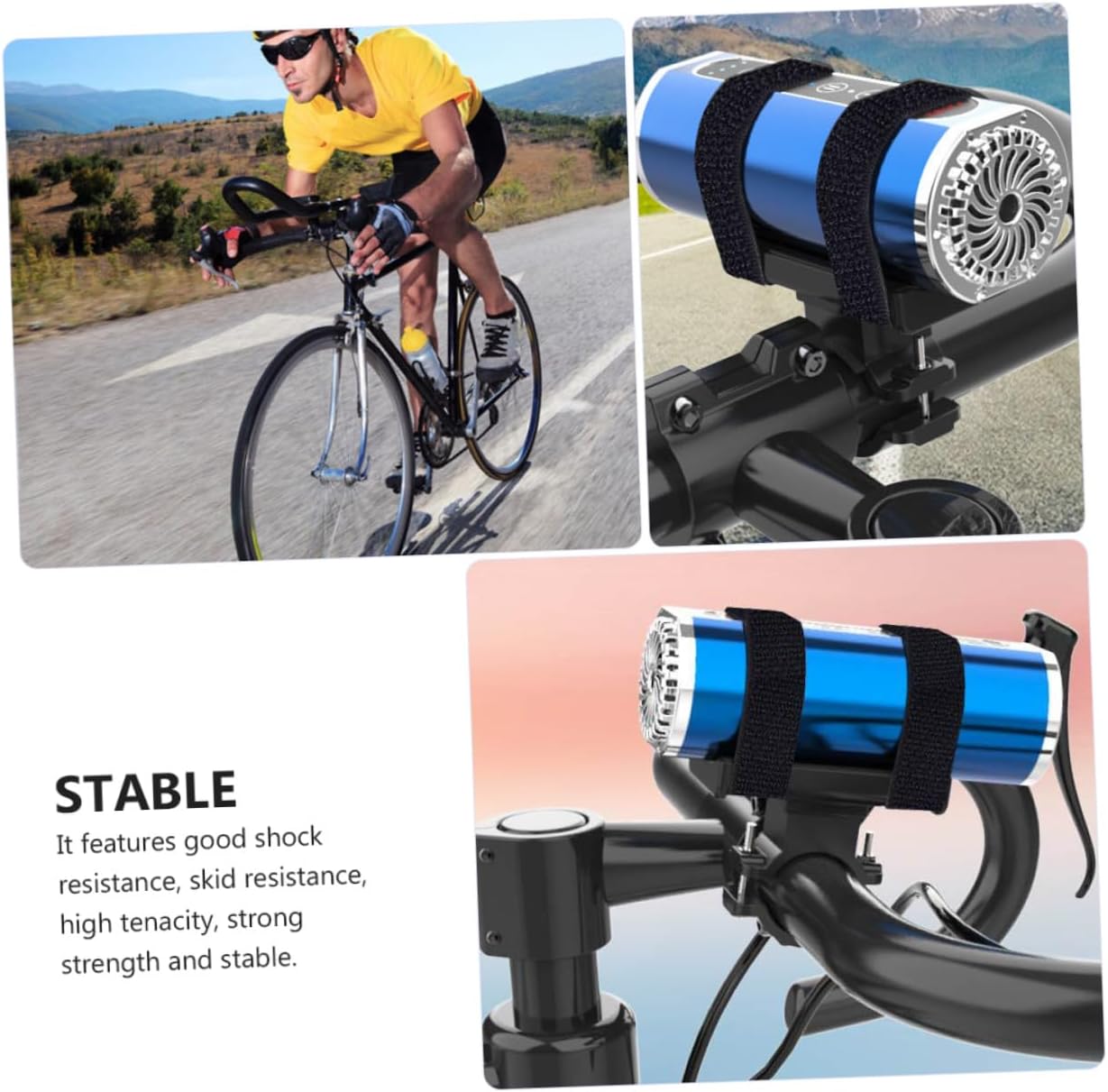 Abaodam Flashlight Holder Riding Night Universal Handlebars Mountain Cycling Bracket Holder for Bike Handlebar