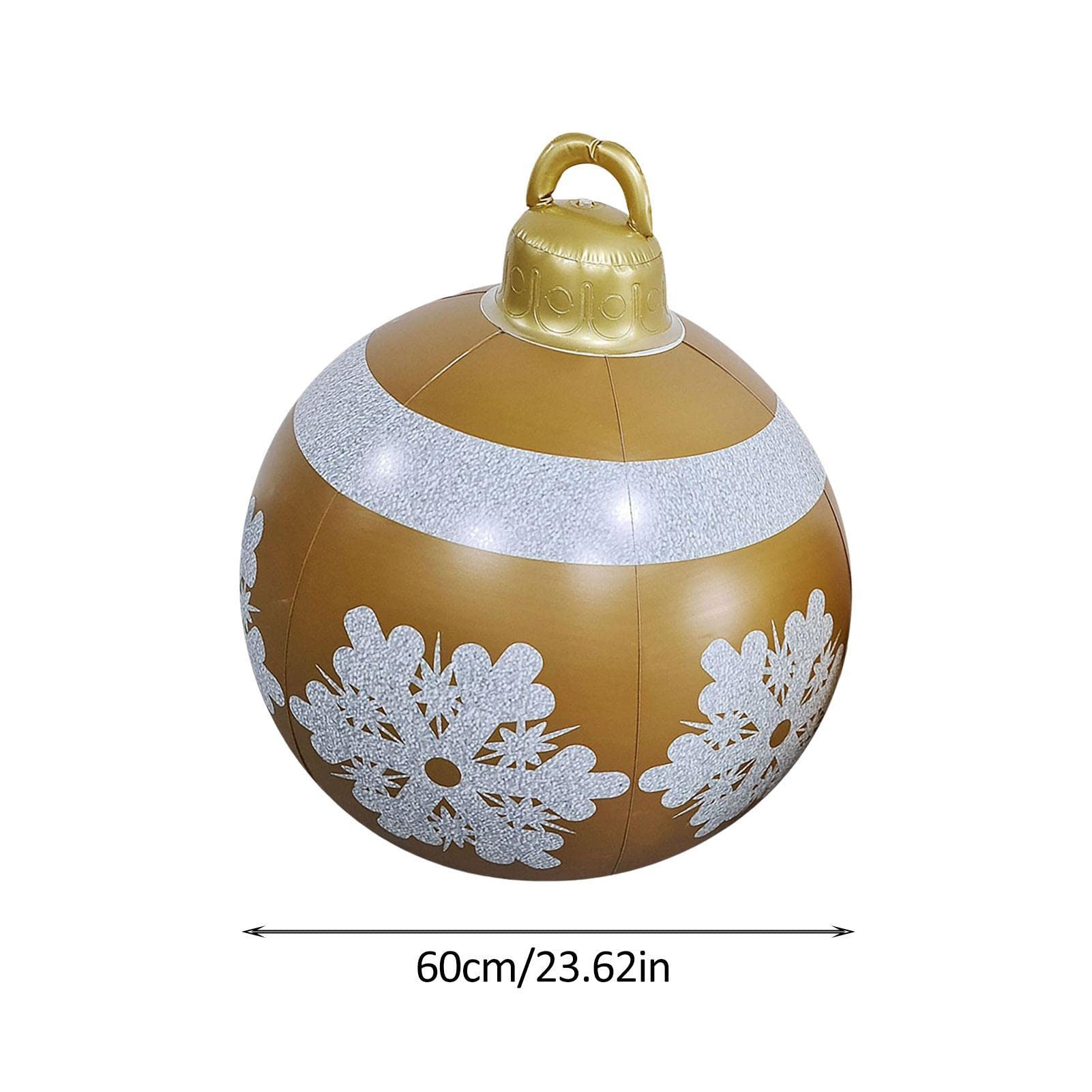 Opblaasbare Kerstbal Buiten Deco 60cm - Weerbestendige PVC Kerstversie Opblaasbare Kerstbal Buiten Deco 60cm - Weerbestendige PVC Kerstversie