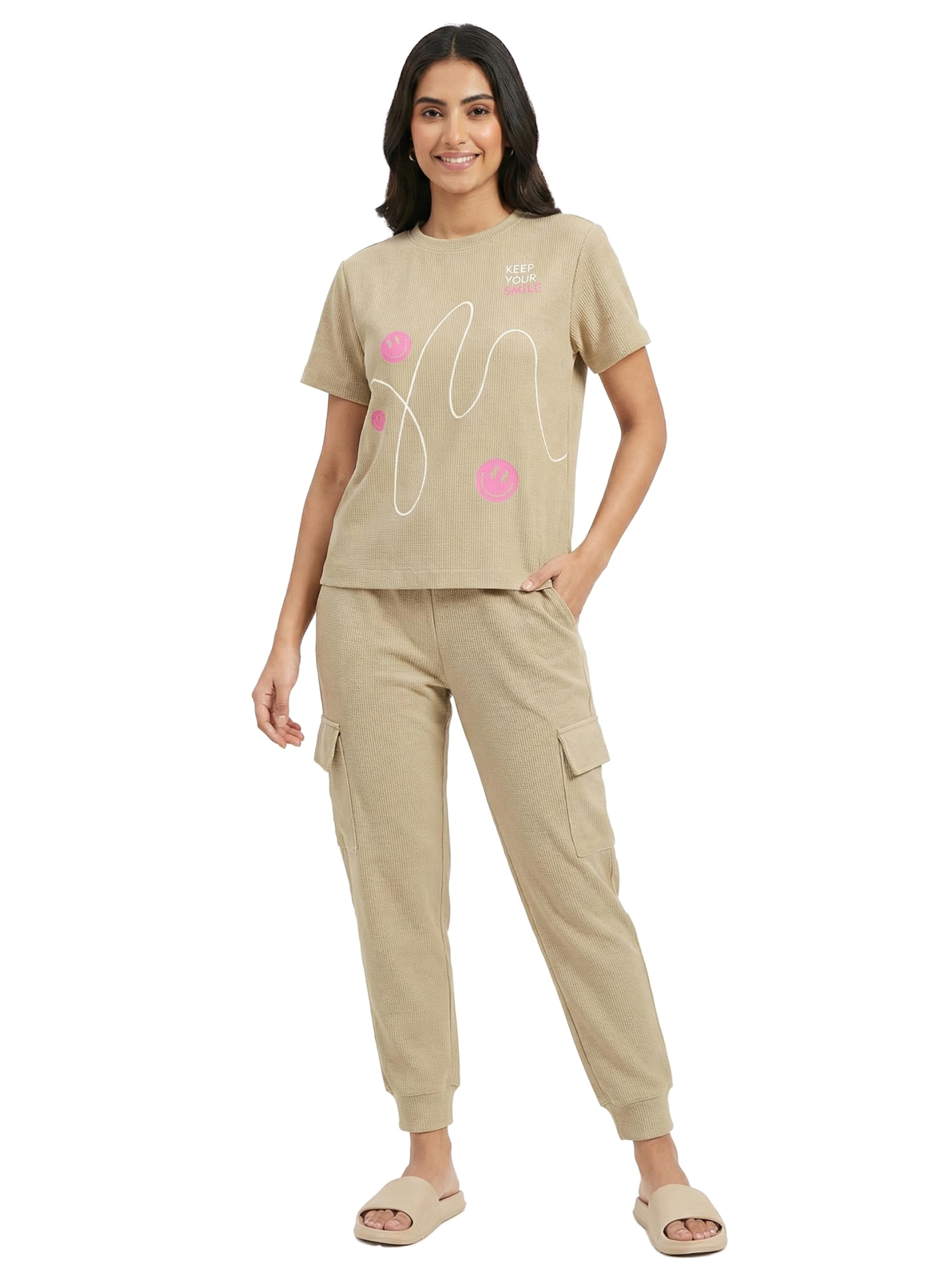 Night Suit for Women's Printed Night Dress of Shirt and Pajama 1167-image-39