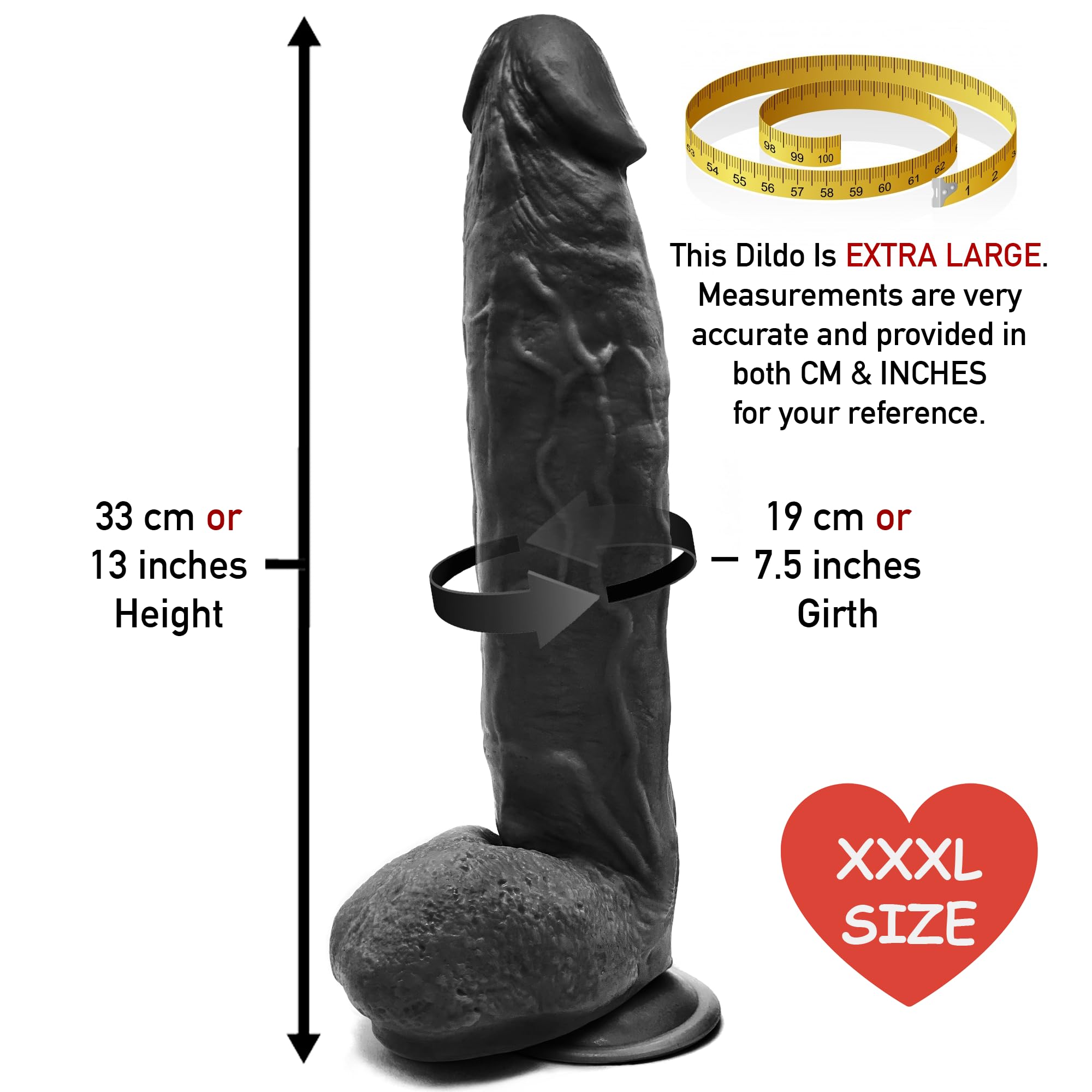 Grande dildo grande 33 cm realistico forte ventosa spessa sensazione reale adulto impermeabile giocattolo del sesso per uomini donne coppie nero