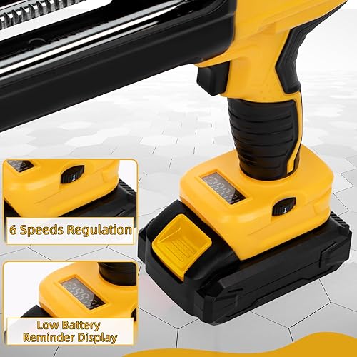 Miniatura 3 de Pistola de calafateo eléctrica inalámbrica sin goteo, doble cartucho, pistola de epoxi adhesiva para 13.5 fl oz13.5 fl oz (relación de mezcla 11)