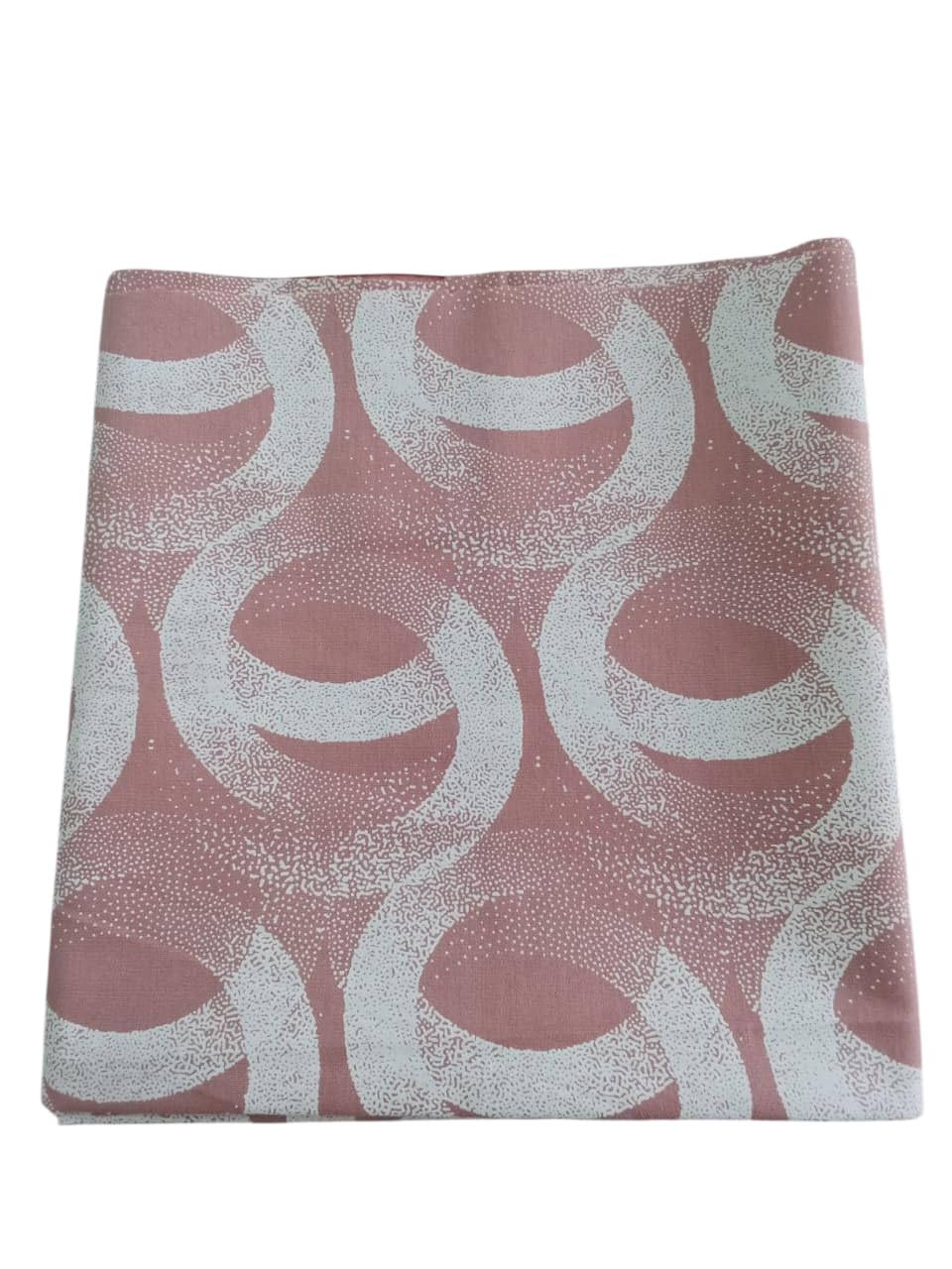 polytech textiles 318-Polytech Textiles Pure Cotton Poplin Unstitched Shirting Fabric, Peach with White Geometrical Print, 1.6 Metres, Semi-Formal, Regular Fit-picture-16
