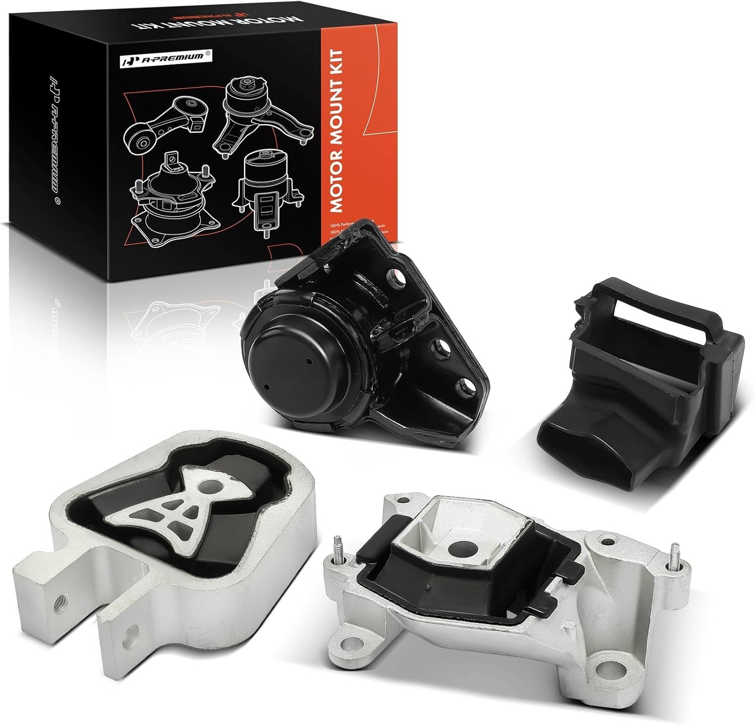 A-Premium 3PCS Engine Motor Mount Transmission Mount and Torque Strut Mount Set Compatible with Ford Fusion 2013-2020, SSV Plug-in Hybrid 2019-2020 & Lincoln MKZ 2013-2020, Automatic CVT Transmission