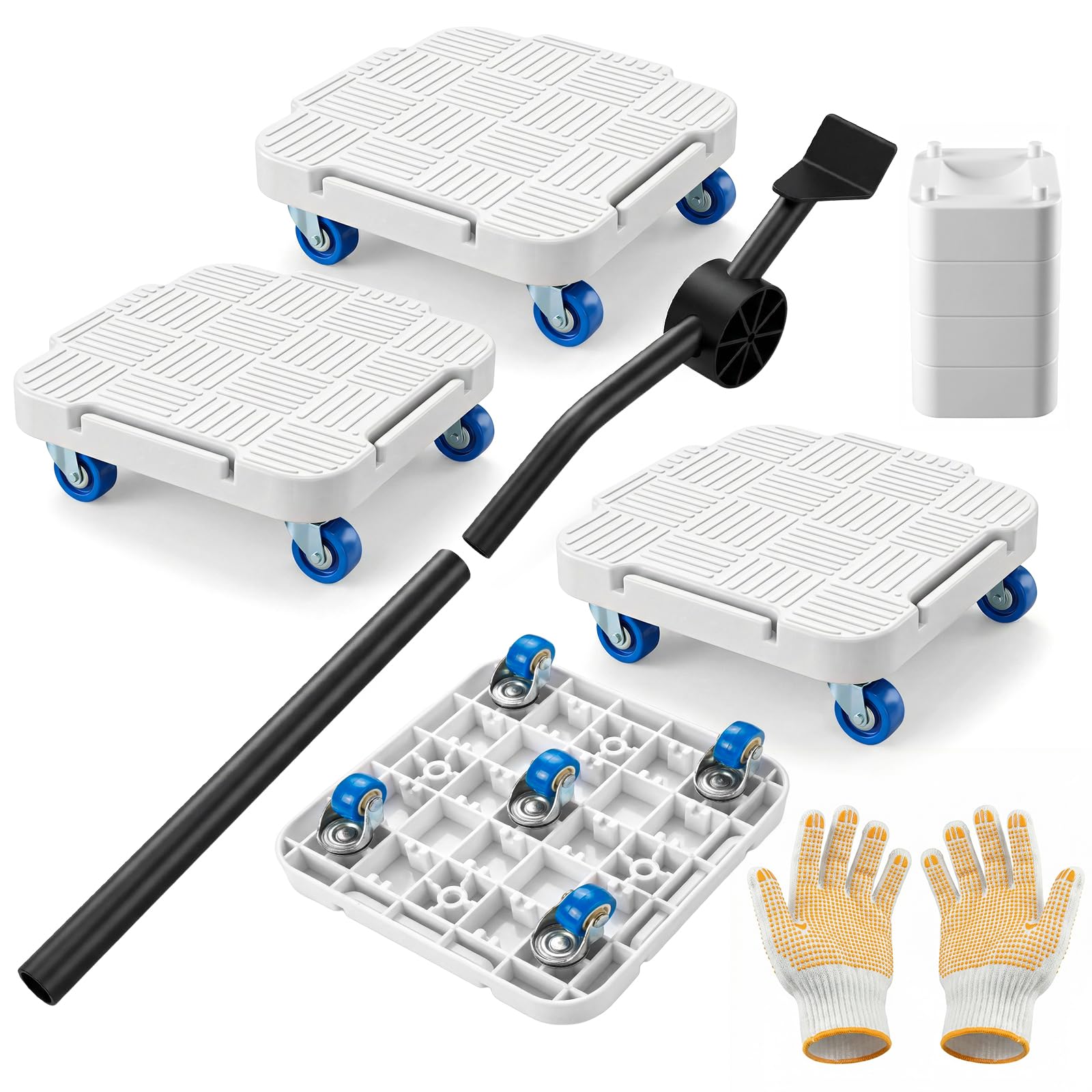 Furniture Sliders, 360° Rotating Heavy Duty Furniture Mover, Appliance Sliders for Sofa, Bed, Cabinet, Washing Machine - 350kg/770lbs Max Load Capacity