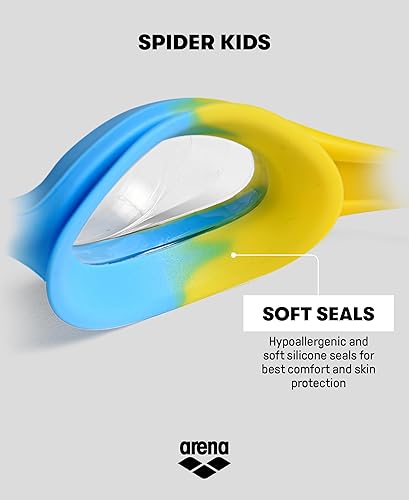 Miniatura 5 de ARENA Unisex Spider Kids Swim Goggles Boys and Girls Ages 2 to 5, Anti-Fog Non-Mirror Lens, Easy to Use Strap No Leak Goggle