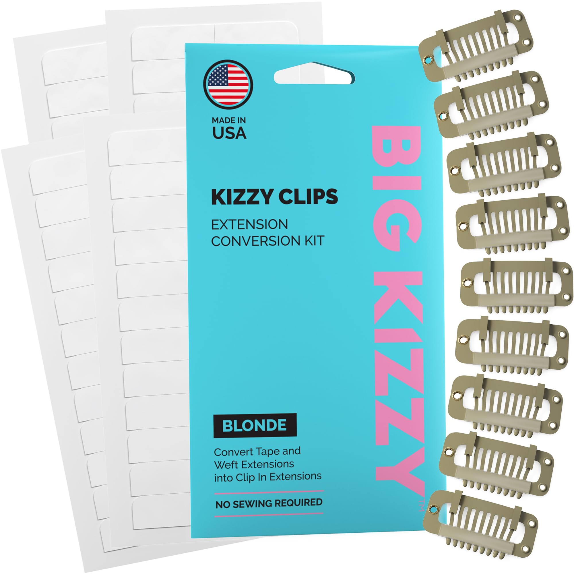 Amazon.com : DIY Clip In Hair Extensions Kit - Convert Tape In