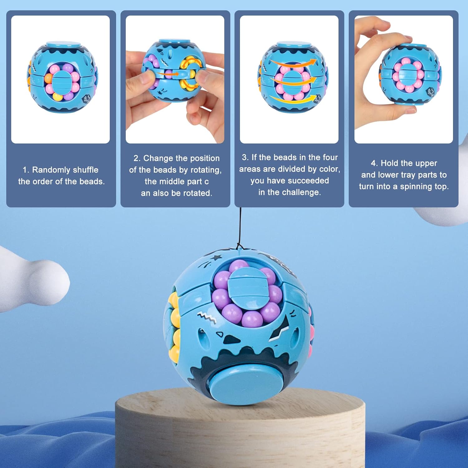 Fidget Toys Pack Fidget Spinner for Adults Kids Autism Sensory Anxiety Relief Travel Toys Gift for Men Women Children