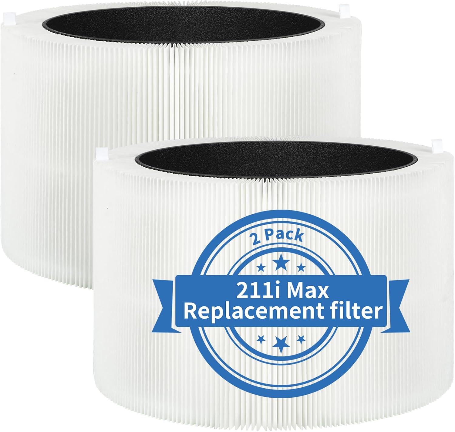 2 Pack 211i Max Replacement Filter Compatible with Blue Pure 211i Max Air Purifier, Activated Carbon Filter, Compare to Part #F2MAX 2 Pack 211i Filter
