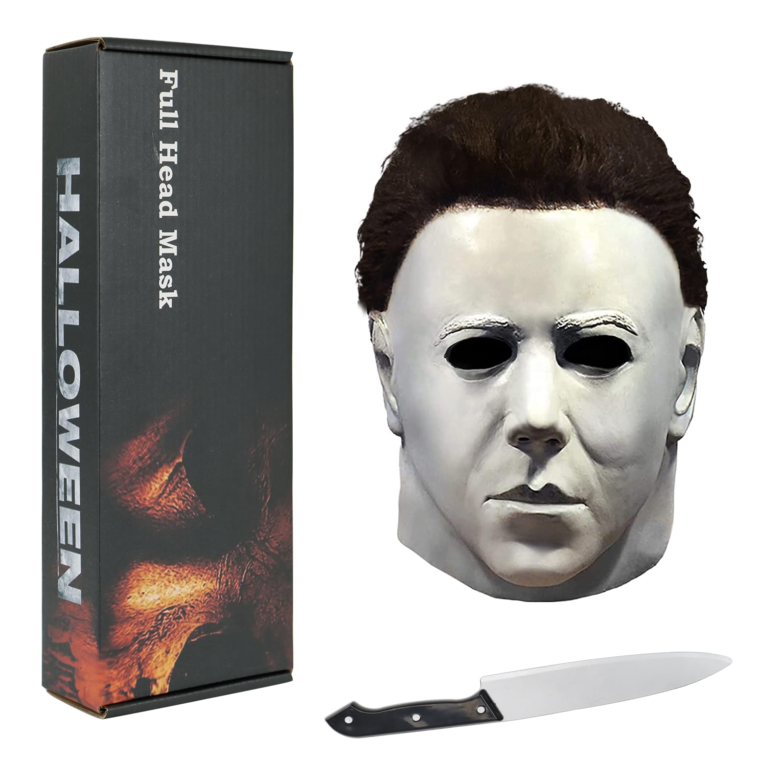 Xambop Michael Myers Mask Original 1978, Realistic Horror mask Scary Halloween Cosplay mask