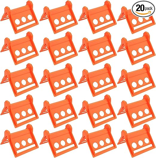 JOIKIT 20 Pack 4 Inch Plastic Flat Strap Protectors, Heavy Duty Edge Corner Guard for Cargo Loads, Compatible with Truck, Van