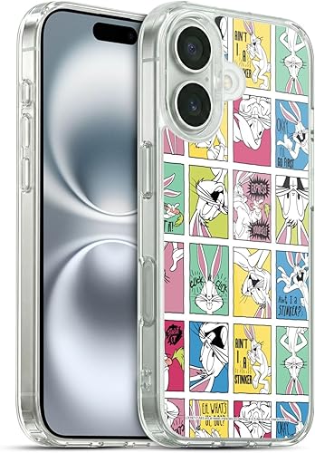 Miniatura 56 de Head Case Designs Funda de gel suave con licencia oficial de Looney Tunes Retro Bugs Bunny compatible con Apple iPhone 11 Pro Max Retro,Blanco y
